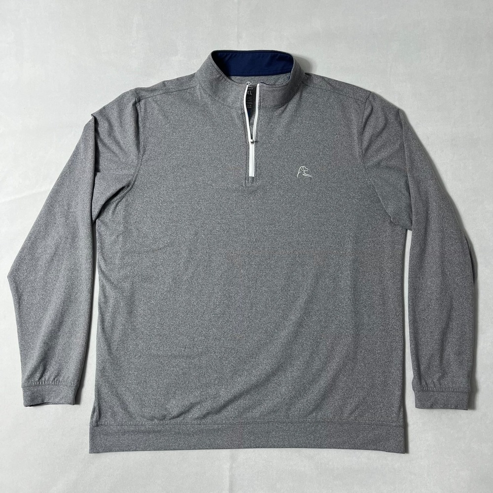Rhoback 1/4 Zip Men XL Gray Heather Performance Golf